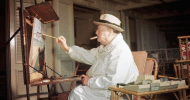 Winston Churchill painting