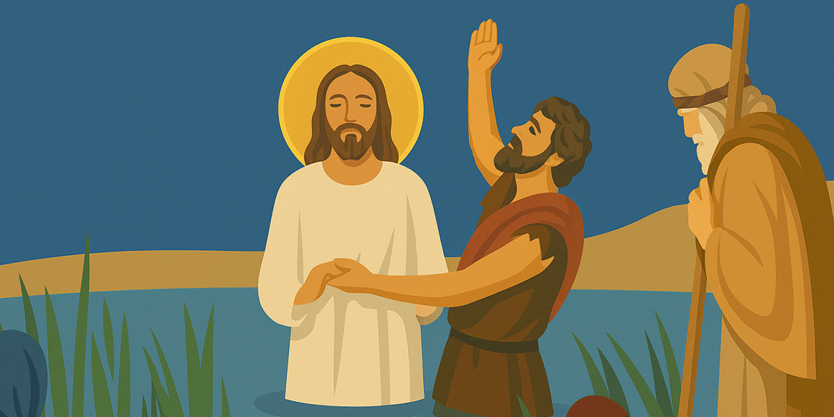 Baptism of Jesus Christ in the Jordan River
