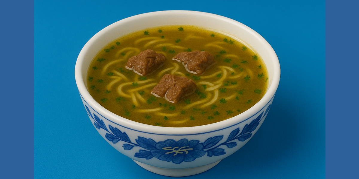Bulgarian beef noodle soup