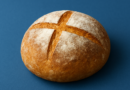 Bulgarian bread with colored salt