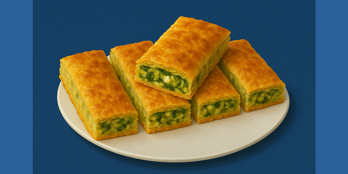 Bulgarian lean banitsa with spinach