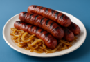 bg baked sausage with onions