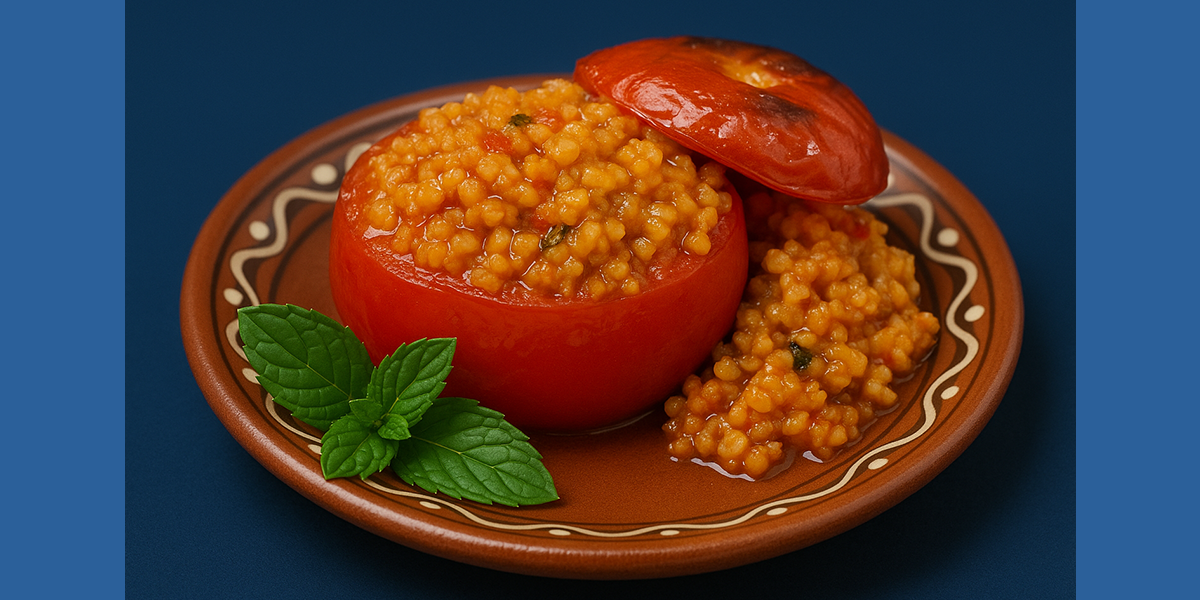 bg bulgur with tomatoes and vegetables