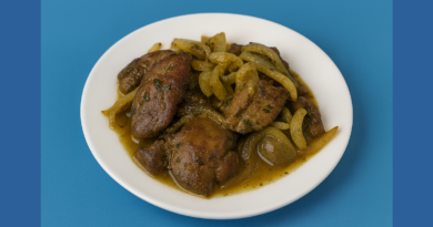 bg chicken livers in the rustic style