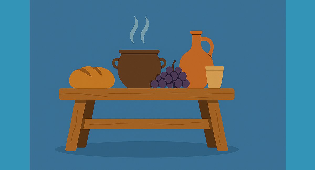 Bulgarian table in the Middle Ages