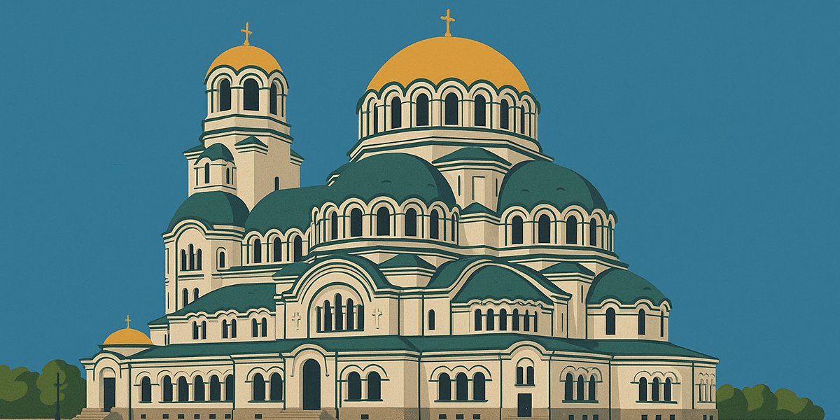 construction of the Cathedral of Saint Alexander Nevsky