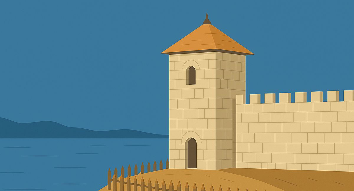 northern border of the Second Bulgarian Kingdom