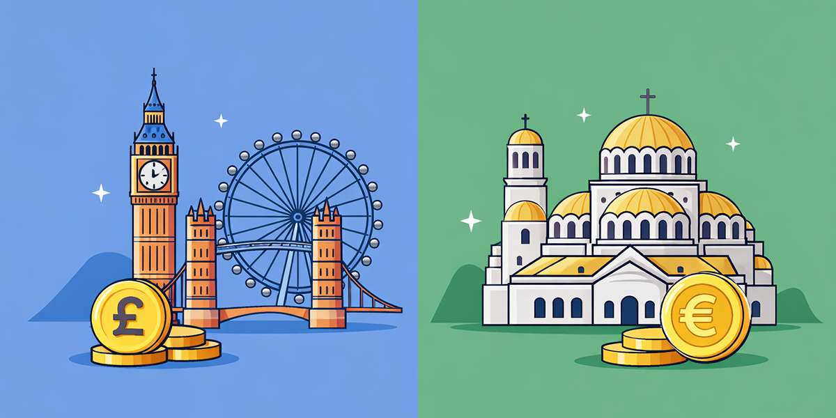 London and Sofia standard of life comparison