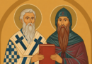 Saints Cyril and Methodius with red book