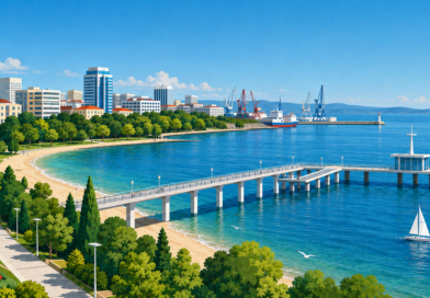 Sunlit Burgas Waterfront Panorama